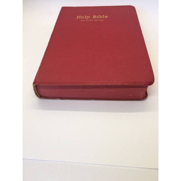 Holy Bible Dictionary Red Letter Edition Jesus King James Version KJV World - Picture 6 of 16